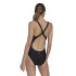 Bañador de Natación adidas 3 Bars Negro Mujer