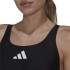 Bañador de Natación adidas 3 Bars Negro Mujer