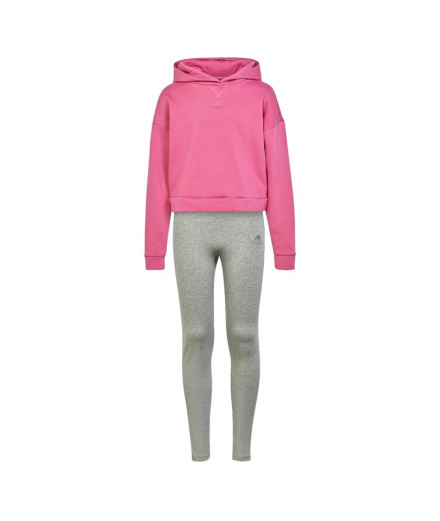 Conjunto adidas Fleece Rosa Niña