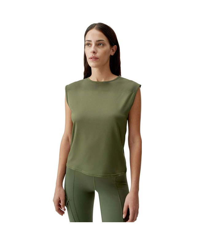 Camiseta de Yoga Born Living Yoga Sira Verde Mujer