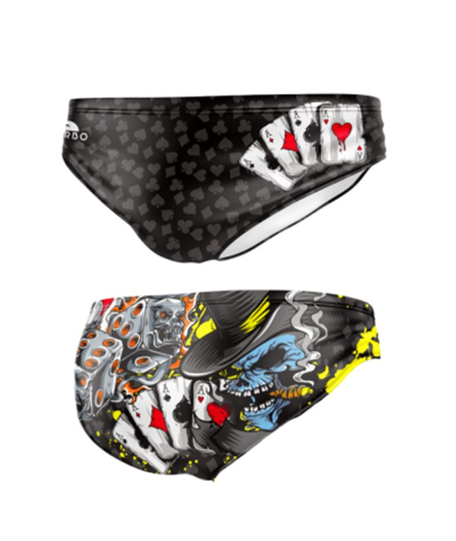 Bañador de Waterpolo Turbo Fire Dice Negro...