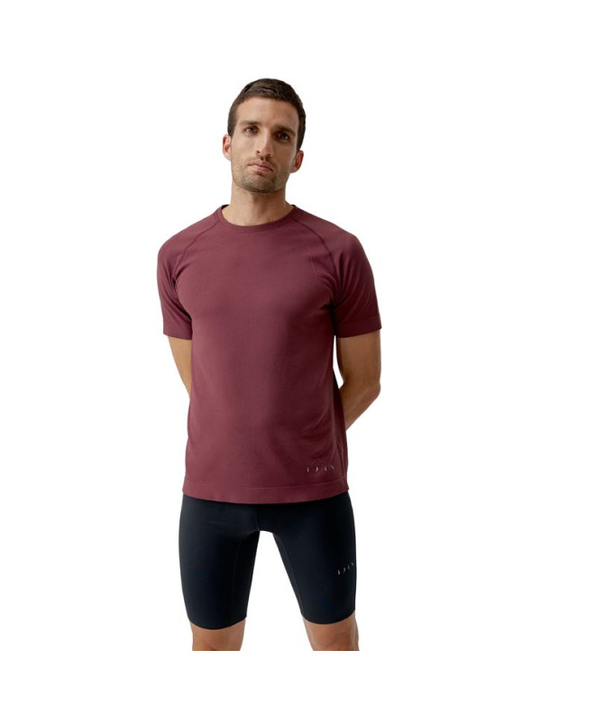 Camiseta Born Living Yoga Otawa Vino Tinto Hombre