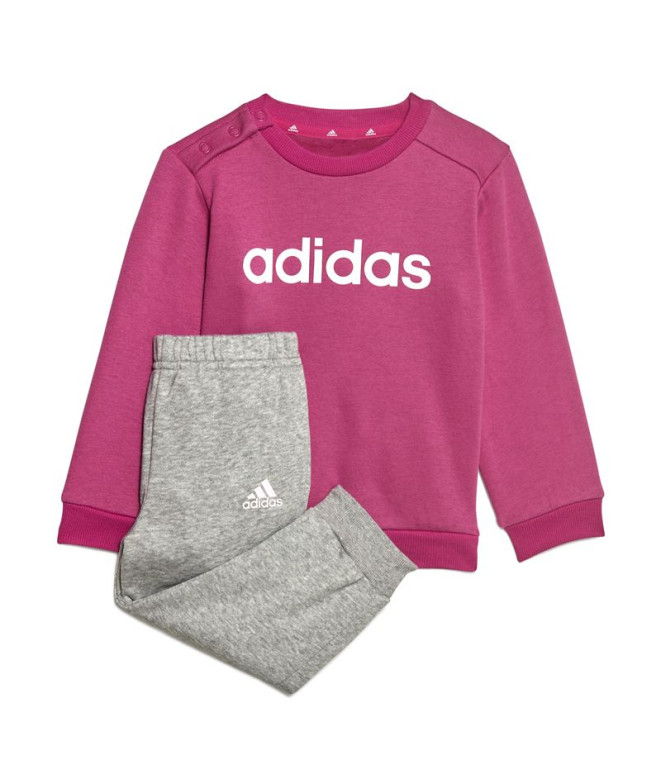 Conjunto adidas Essentials Lineage Rosa Infantil