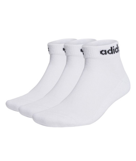 Calcetines adidas Linear Cushioned 3P Blanco