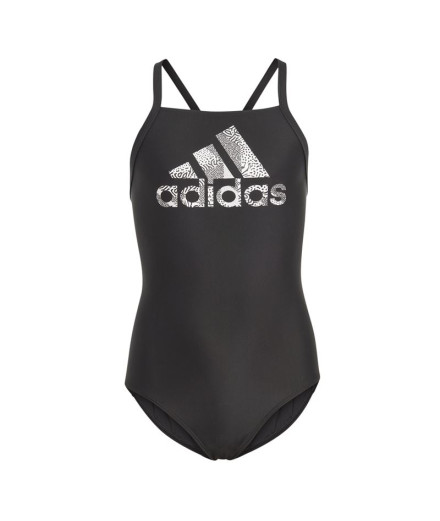 Bañador de Natación adidas Big Logo Negro Niña