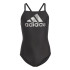Bañador de Natación adidas Big Logo Negro Niña