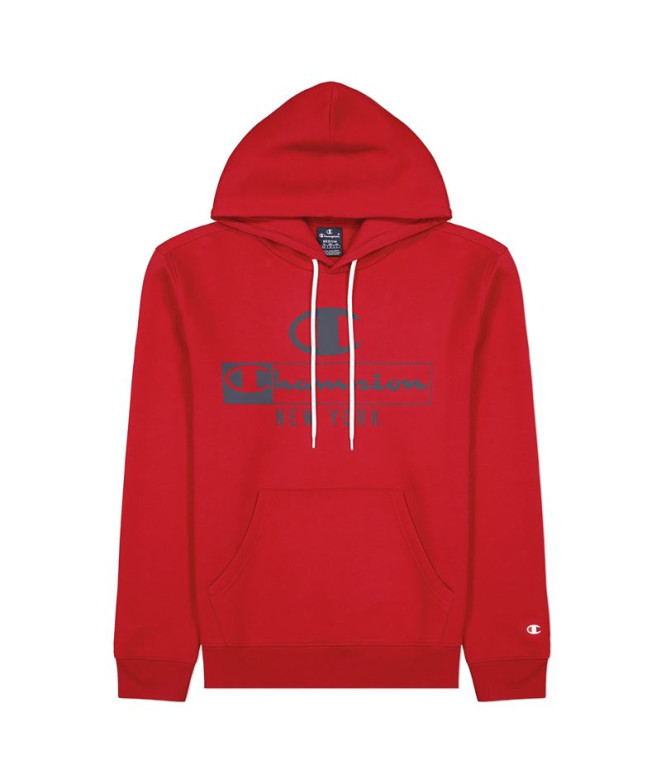 Sudadera Champion Hooded Rojo Hombre