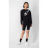 Sudadera Champion Diagonal Logo Negro Mujer