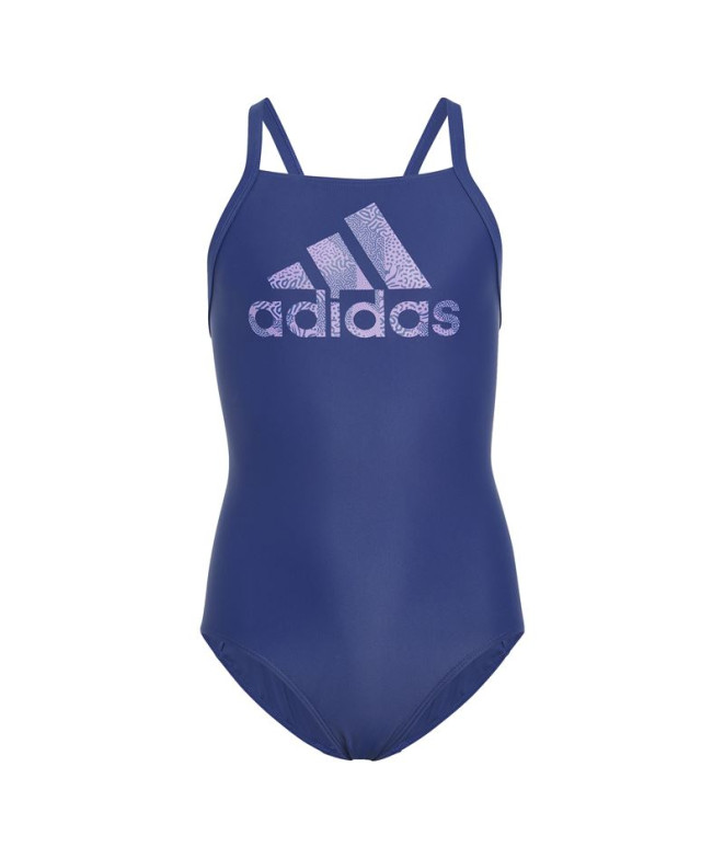 Bañador de Natación adidas Big Logo Azul Niña
