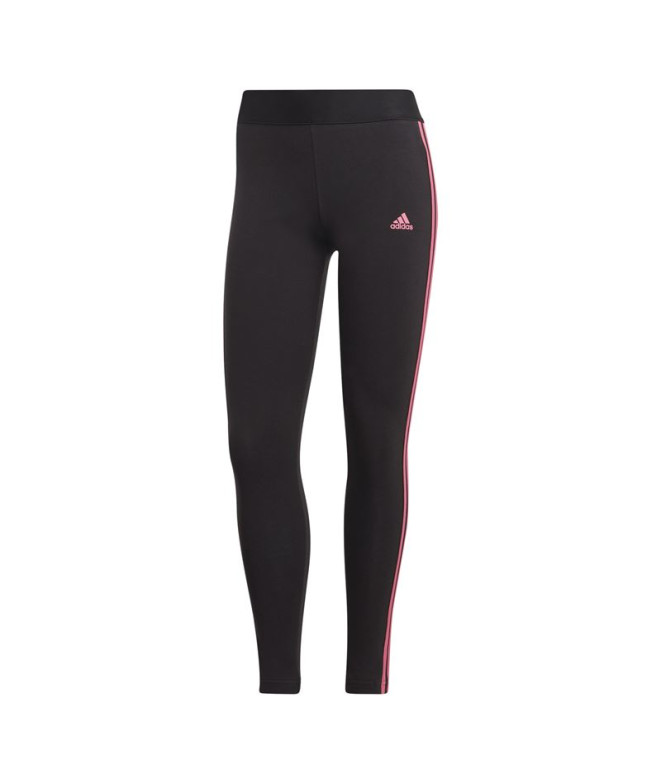 Mallas adidas 3 Stripes Negro Mujer