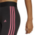 Mallas adidas 3 Stripes Negro Mujer