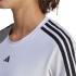 Camiseta de Fitness adidas Essentials 3 Bandas Blanco Mujer