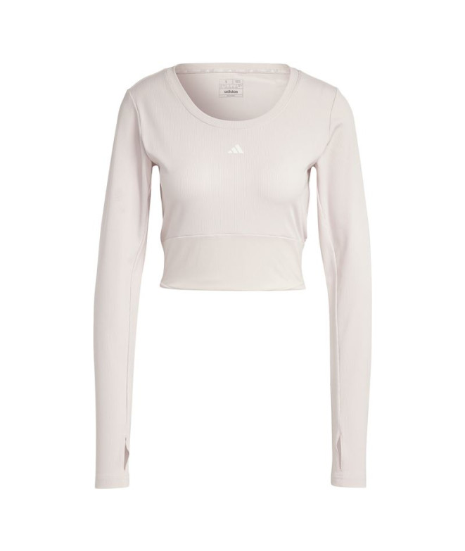Camiseta de Yoga y Pilates adidas Studio Gris...
