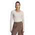 Camiseta de Yoga y Pilates adidas Studio Gris Mujer