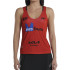 Camiseta de Pádel Bullpadel Orlas Delfi Brea Rojo Mujer