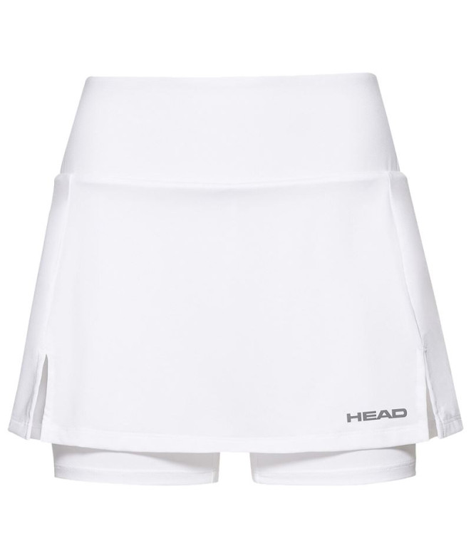 Falda de Tenis Head Club Basic Blanco Mujer