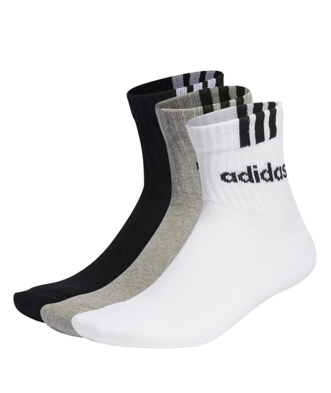 Calcetines adidas Linear Quarter Blanco