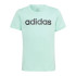 Camiseta adidas Linear Logo Verde Niña