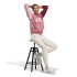 Pantalones adidas Essentials 3S French Terry Cuffed Beige Mujer
