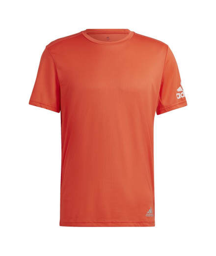 Camiseta de Running adidas Run It Rojo Hombre