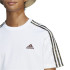 Camiseta adidas Essentials Single 3S Blanco Hombre