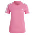 Camiseta adidas 3S Rosa Mujer