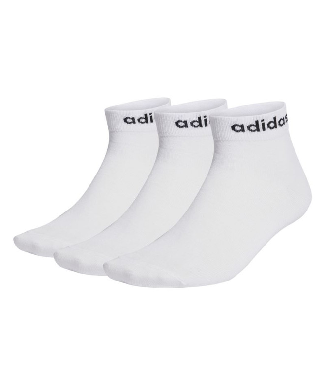 Calcetines adidas Linear Pack 3 Ud Blanco