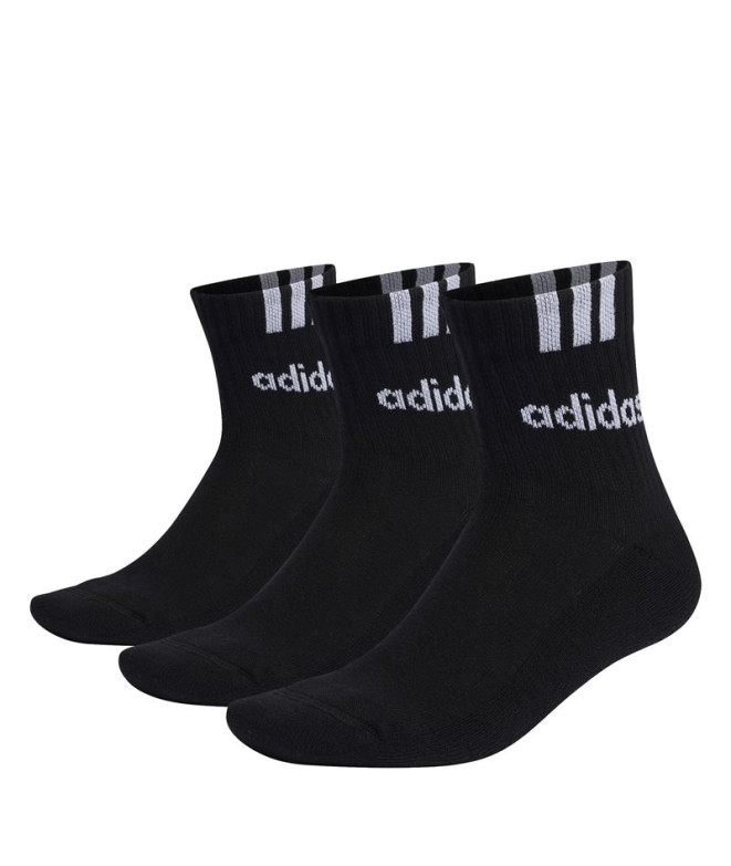 Calcetines adidas Cushiones 3S Pack 3 Ud Negro