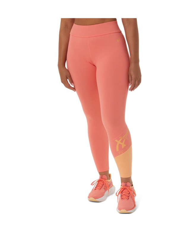 Mallas de Fitness ASICS Tiger 7/8 Rosa Mujer