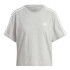 Camiseta adidas 3S Cropped Top Gris Mujer