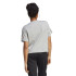 Camiseta adidas 3S Cropped Top Gris Mujer