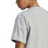 Camiseta adidas 3S Cropped Top Gris Mujer