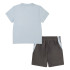 Conjunto Nike Df Icon Short Gris Niño