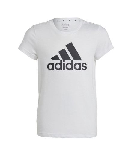 Camiseta adidas Essentials Big Logo Cotton Blanco Niña