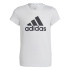 Camiseta adidas Essentials Big Logo Cotton Blanco Niña