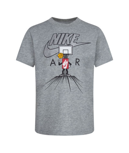 Camiseta Nike Icons Of Play Ss Gris Niño