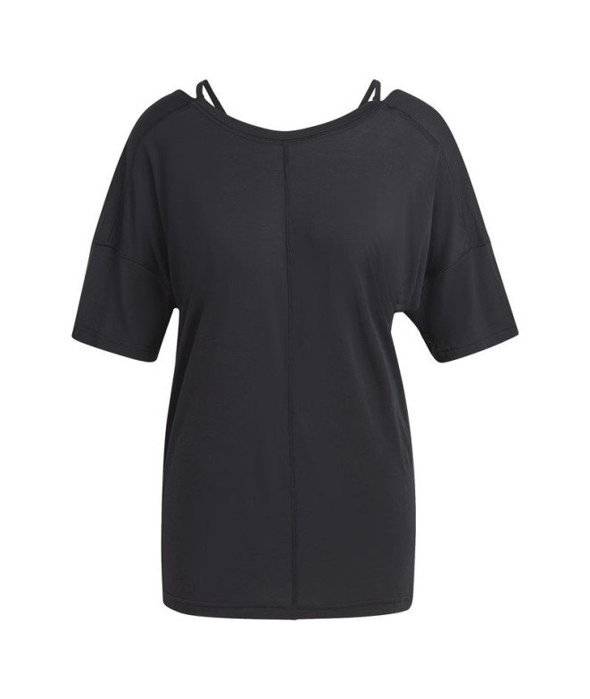 Camiseta de Yoga adidas Studio Oversized Negro...