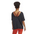 Camiseta de Yoga adidas Studio Oversized Negro Mujer