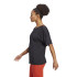 Camiseta de Yoga adidas Studio Oversized Negro Mujer