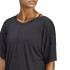 Camiseta de Yoga adidas Studio Oversized Negro Mujer