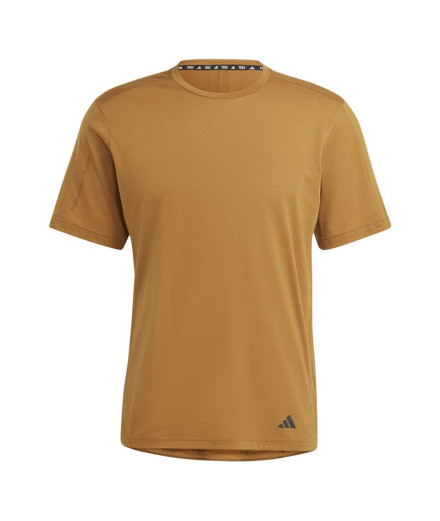 Camiseta de Fitness adidas Yoga Base Naranja Hombre