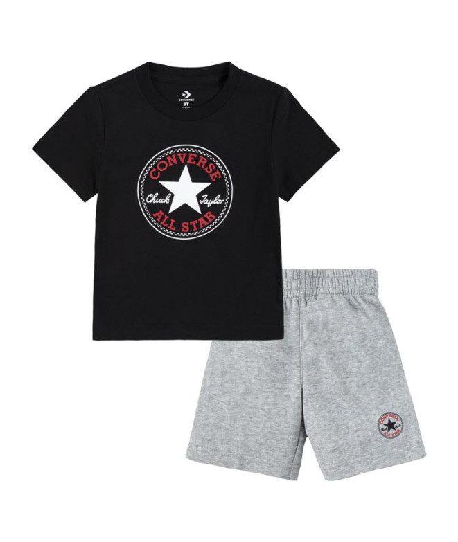 Conjunto Converse Core Tee & Ft Short Gris...