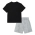 Conjunto Converse Core Tee & Ft Short Gris Oscuro Bebés