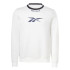 Sudadera de Fitness Reebok Identity Arch Logo Fleece blanca Hombre