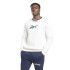 Sudadera de Fitness Reebok Identity Arch Logo Fleece blanca Hombre