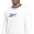 Sudadera de Fitness Reebok Identity Arch Logo Fleece blanca Hombre