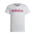 Camiseta adidas Essentials Linear Logo Cotton Blanco Niña