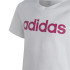 Camiseta adidas Essentials Linear Logo Cotton Blanco Niña
