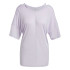 Camiseta adidas Yoga Studio Oversized Lila Mujer