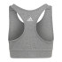 Sujetador Deportivo adidas Essentials Linear Logo Cotton Gris Mujer
